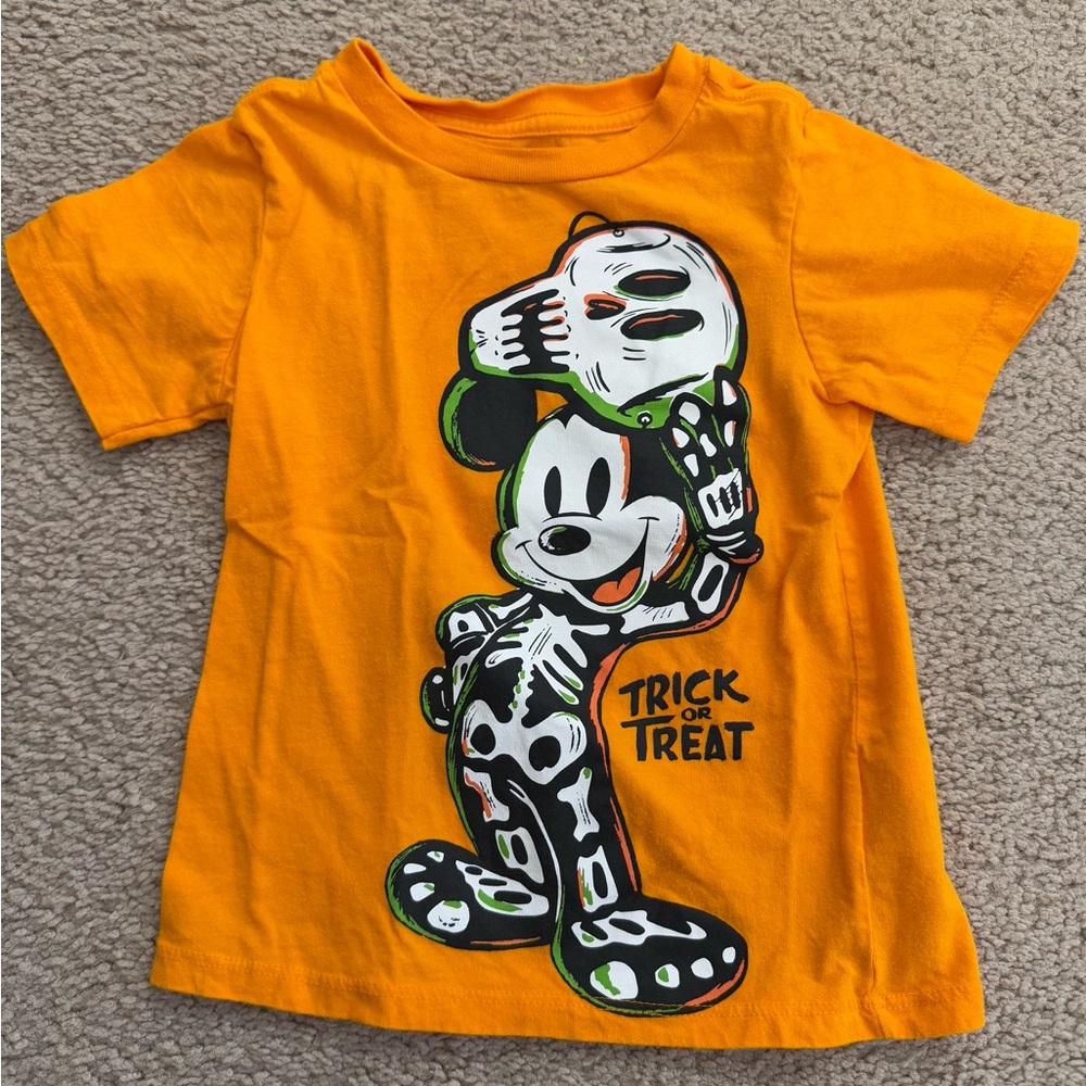 Disney Mickey Mouse Halloween Skeleton Tee